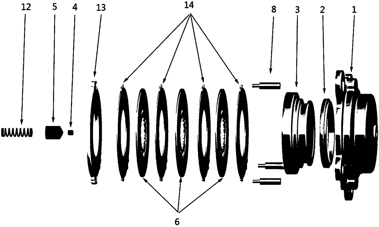 AMT intermediate shaft braking structure