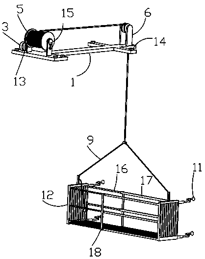 High-stability protection device for high-rise building construction