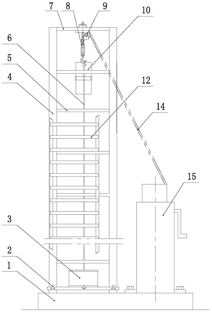 A drop test device