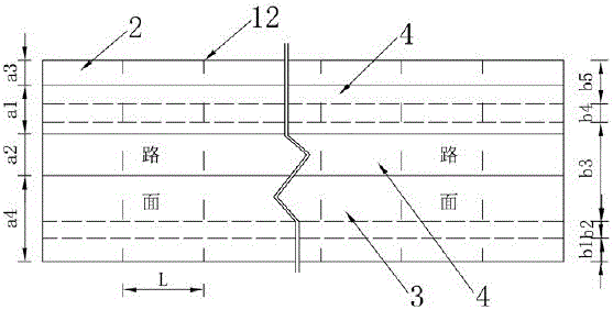 Side wing foundation scour-resistant reinforcing structure for enhancing stability of road shoulder wall