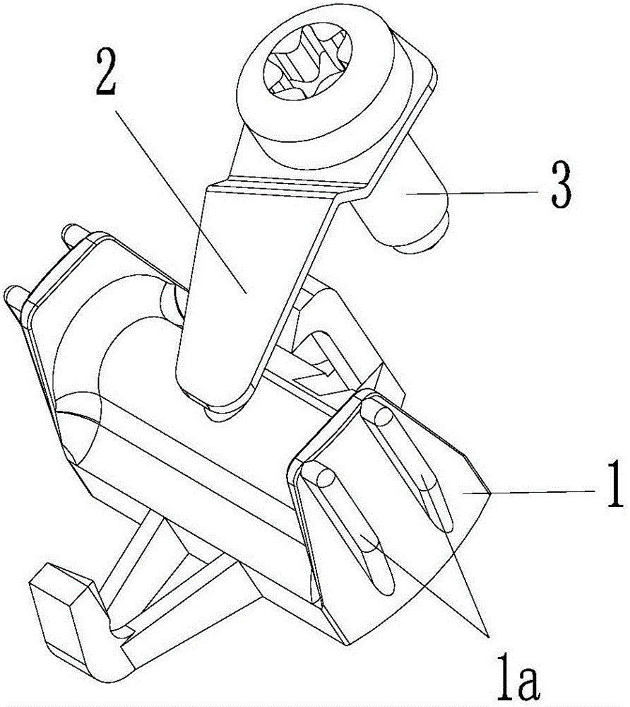 Mounting structure of clutch separation shifting fork and supporting mechanism