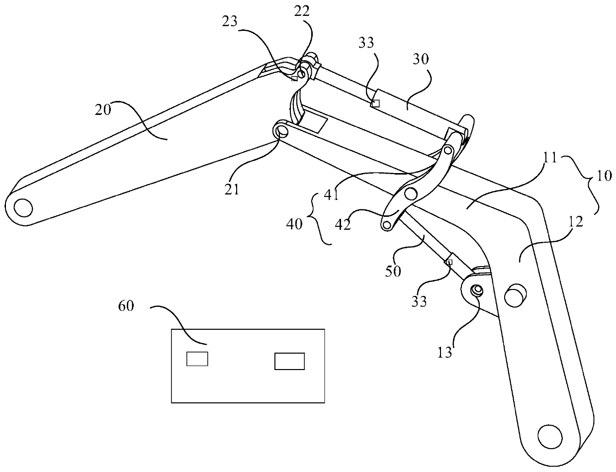 Bucket rod device, control method thereof and excavator