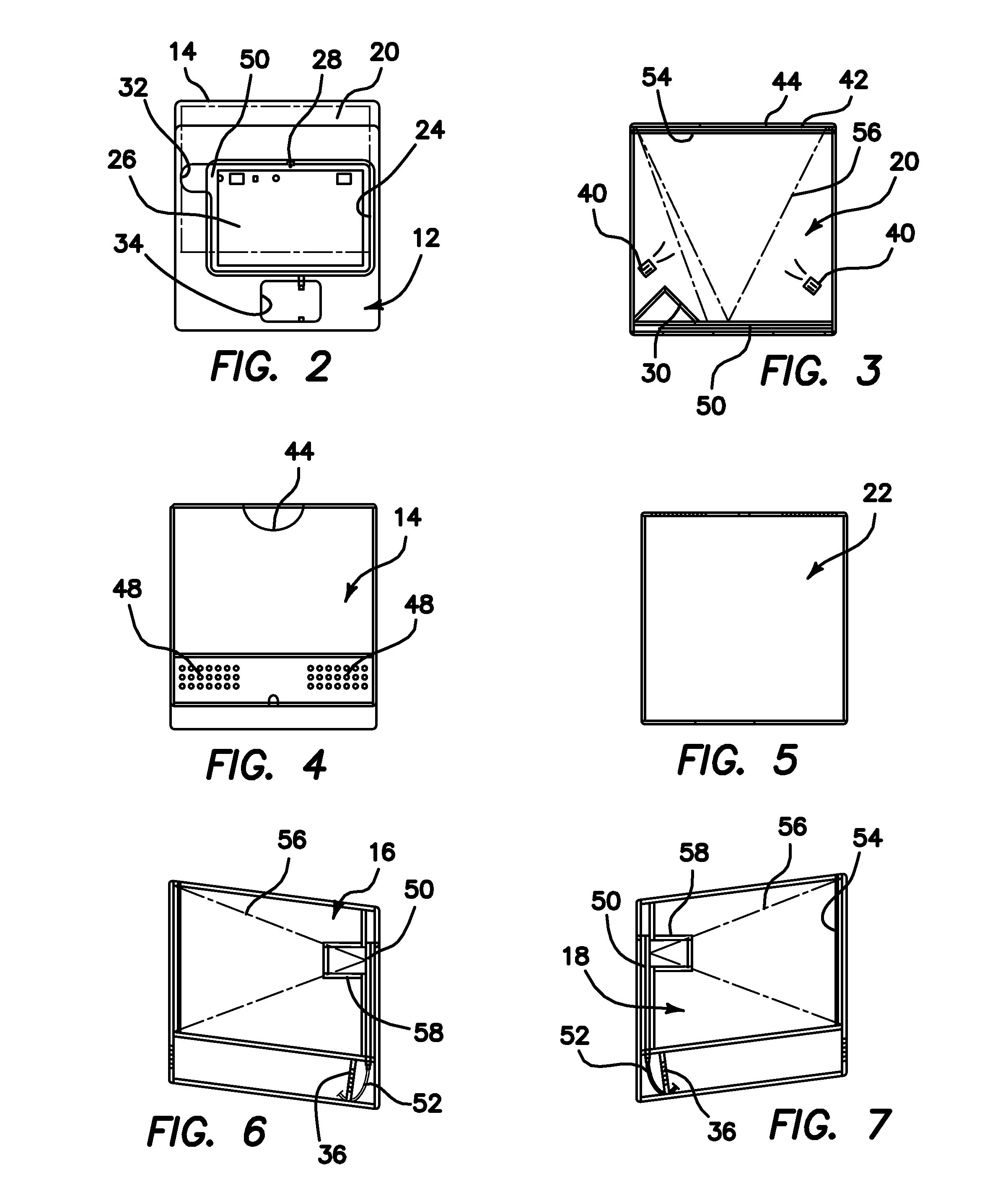 Vessel for scanning documents