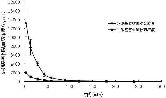 9-nitrocamptothecin mixed micelle freeze-dried powder injection and preparation method thereof