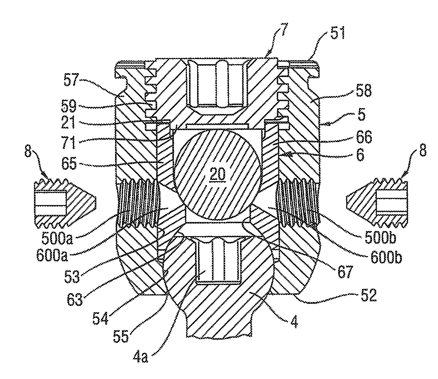 Polyaxial bone anchoring device