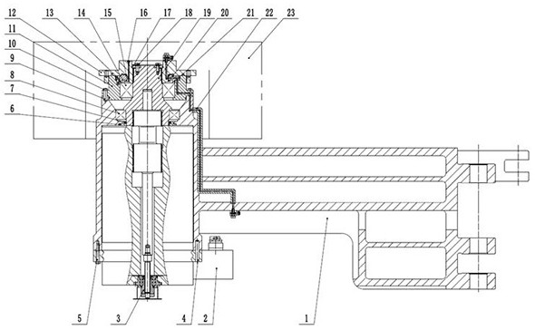 Permanent-magnet direct-drive coal mining machine rocker arm suitable for steeply-inclined-angle coal seam and using method thereof