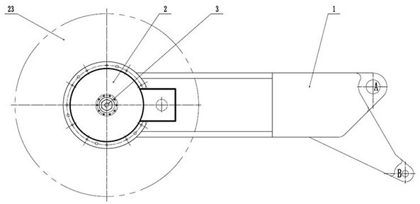 Permanent-magnet direct-drive coal mining machine rocker arm suitable for steeply-inclined-angle coal seam and using method thereof