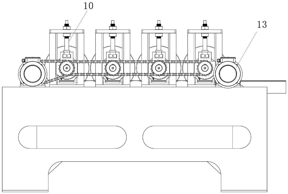 Transmission mechanism of channel steel manufacturing equipment