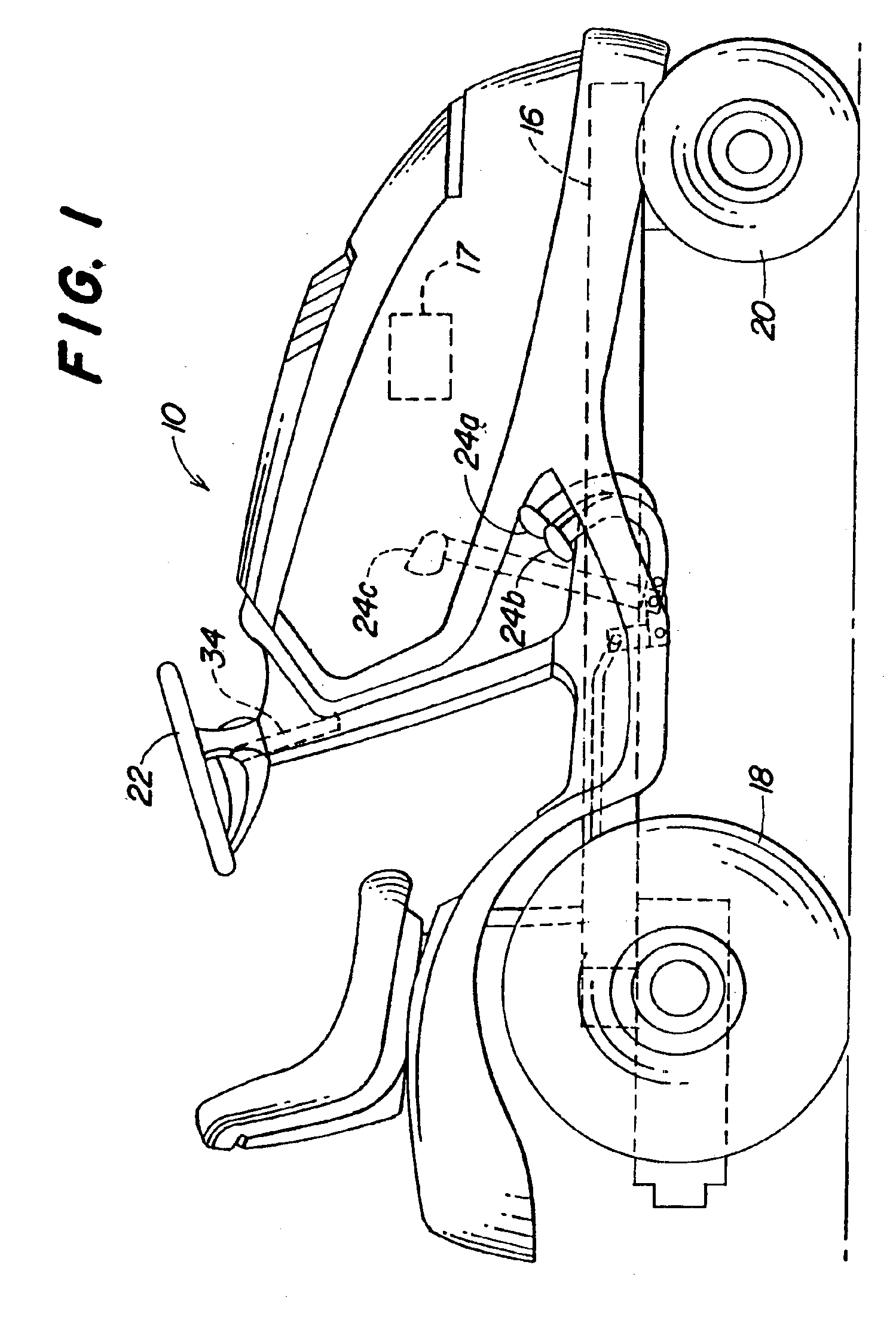 Device providing variable steering responsiveness