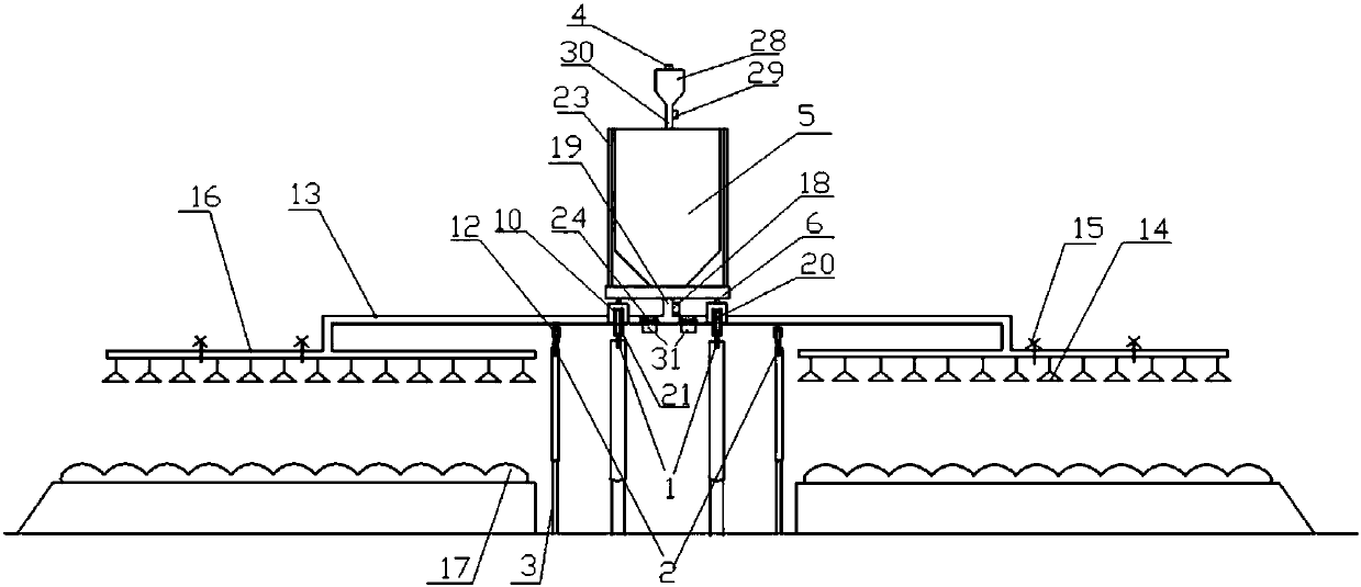 Rail type intelligent pesticide spraying vehicle