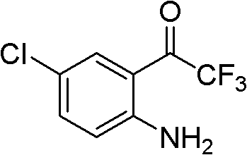 Simple, convenient and high-efficiency synthesis method of 4-chloro-2-trifluoroacetylaniline and analogs thereof