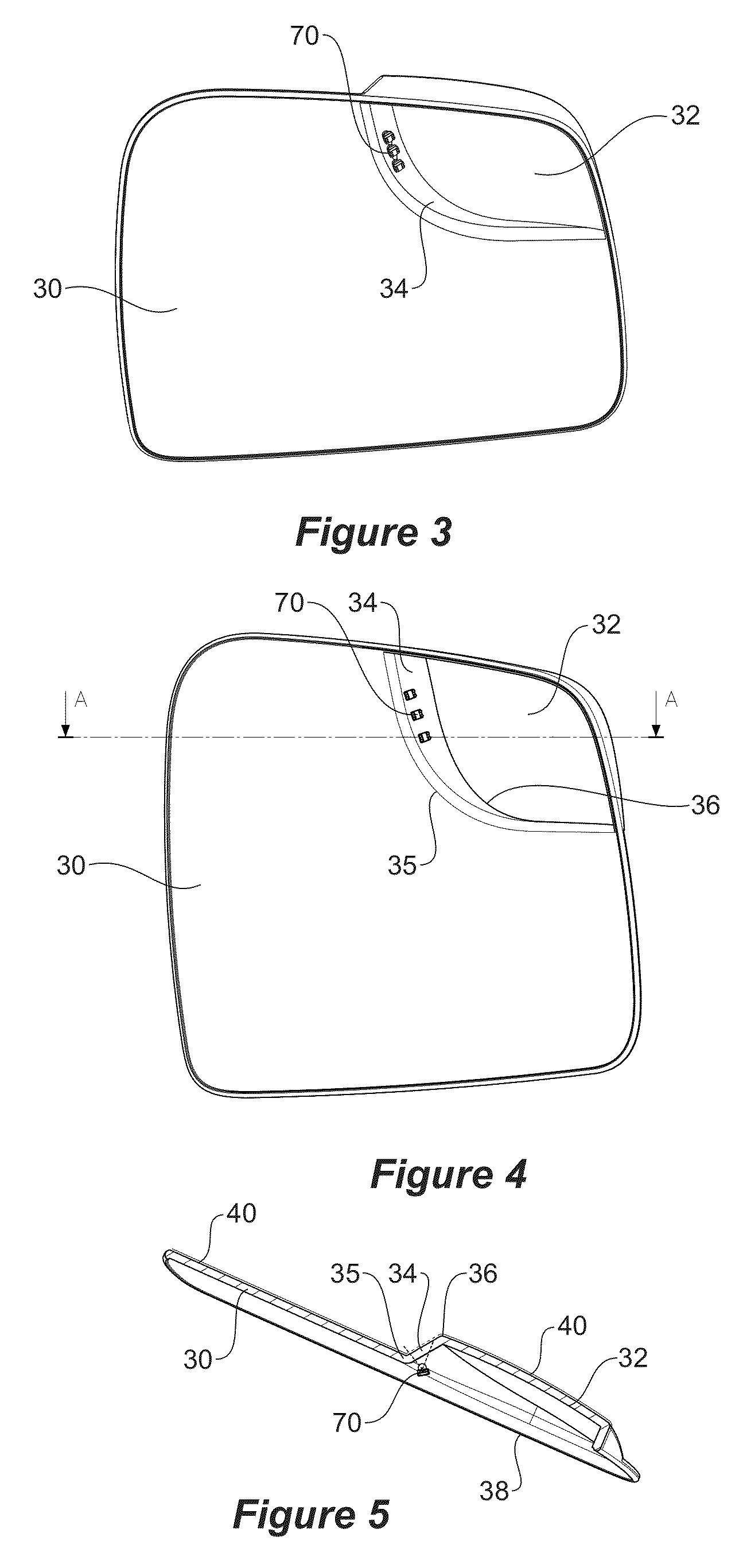 Vehicular mirror with blind spot indicator