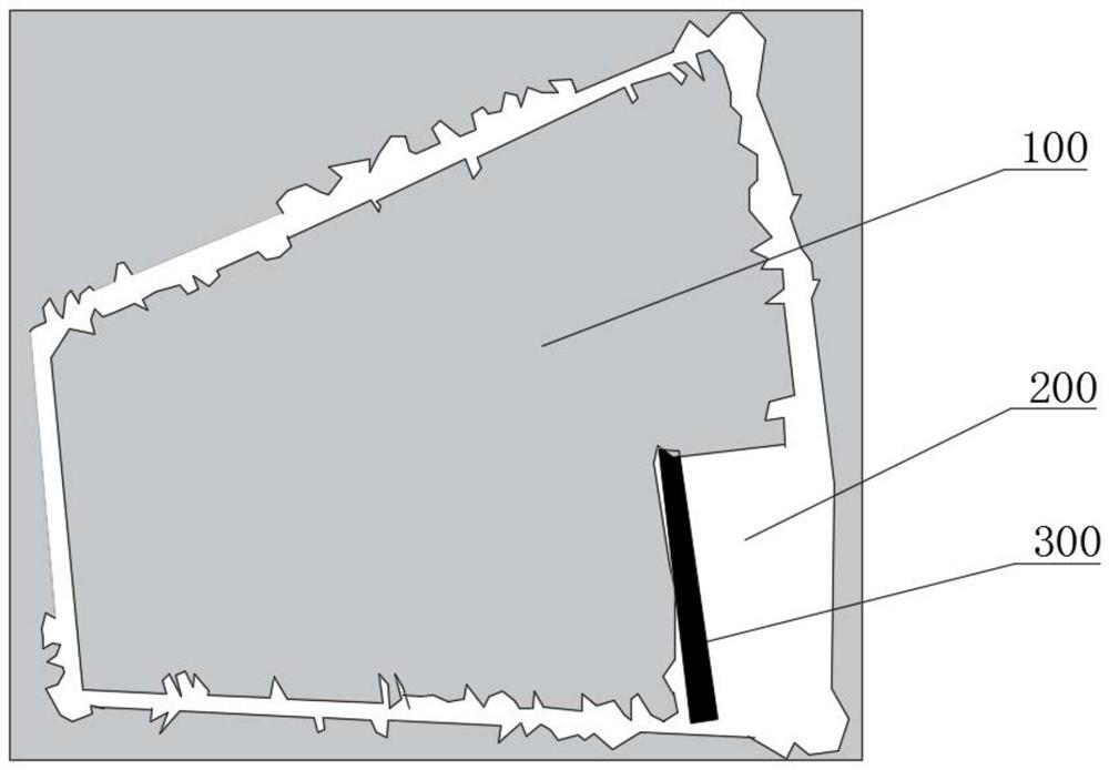 Unmanned sweeper and long-distance welt sweeping method thereof