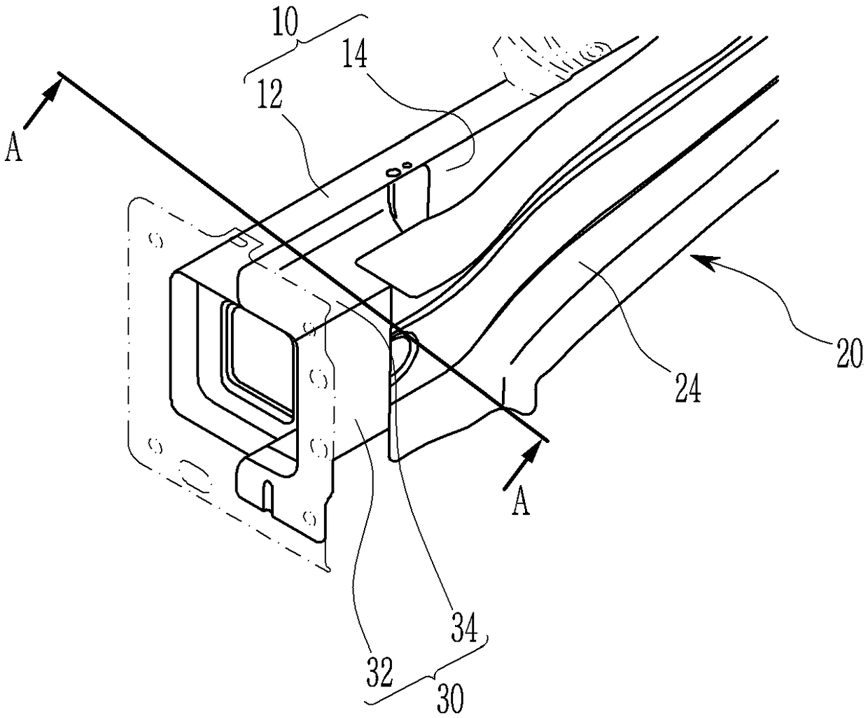 Front vehicle body reinforcing structure