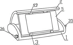 Angle adjustable support for vehicle navigator