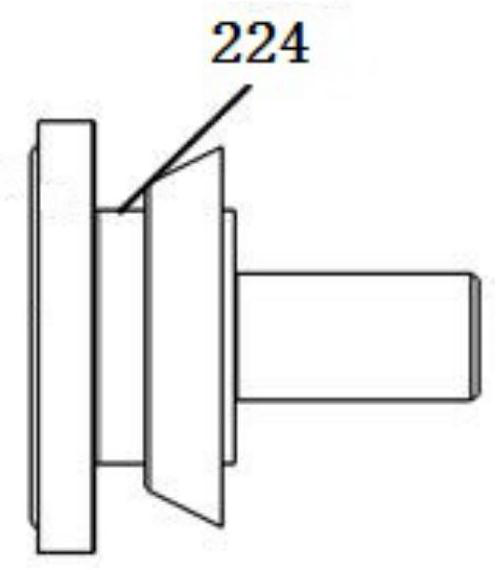 Connecting structure for backrest rotating shaft and automobile body of automobile rear-row seat