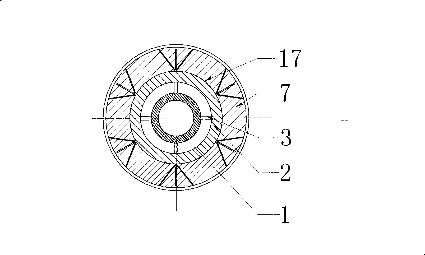 Argon-blowing spray gun for refining ladle and making method thereof