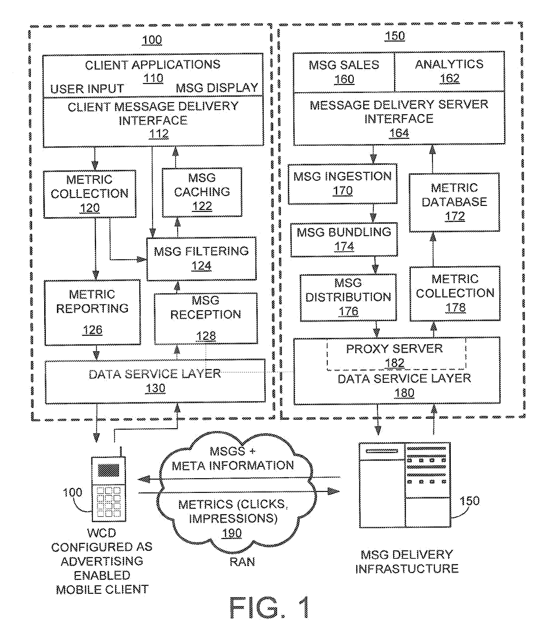 Method and system for user profile match indication in a mobile environment