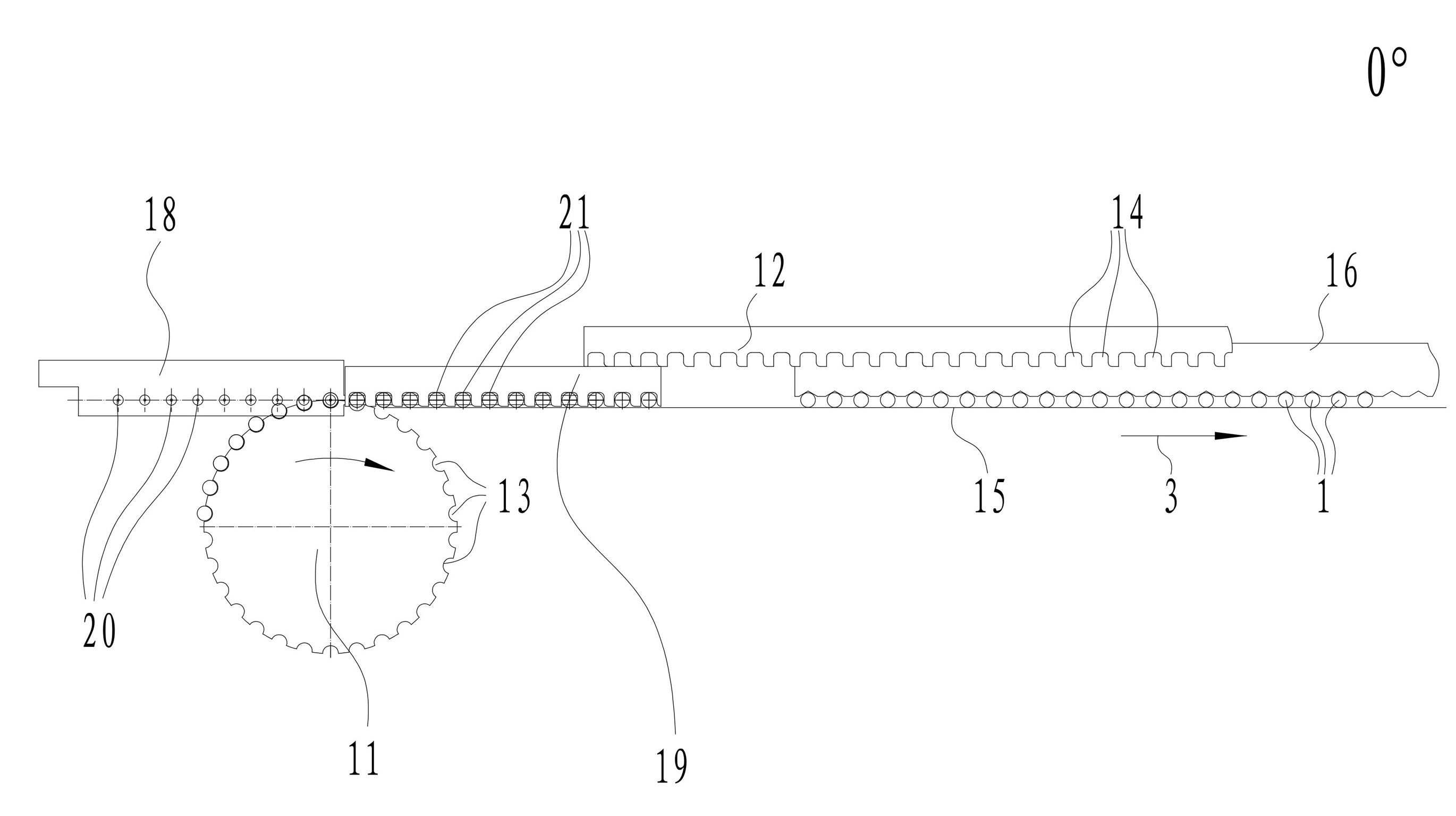 Device for transmitting ampoule or bottle-like container