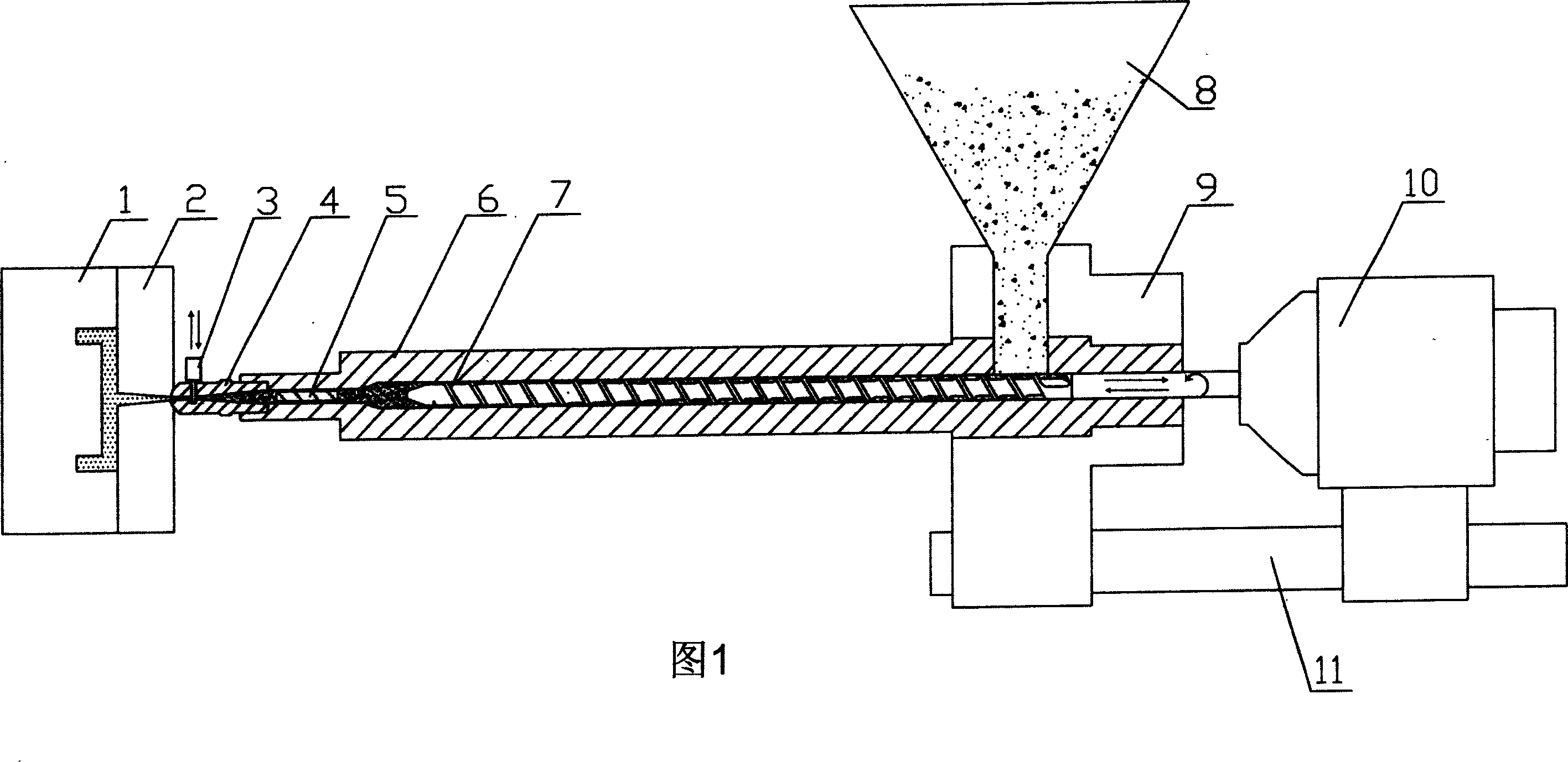 Chemical foaming prepressing high speed injection molding method