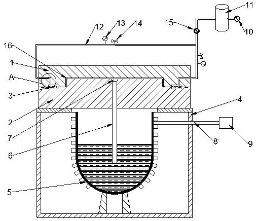 Vacuum low-pressure casting device and method for large aluminum and magnesium alloy castings