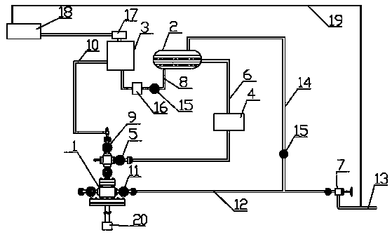 Concentric tube jet pump drainage gas recovery wellhead device and drainage gas recovery method thereof