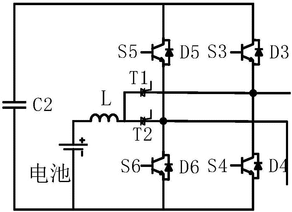 Method for controlling energy storage type converter topology with fault ride-through capability