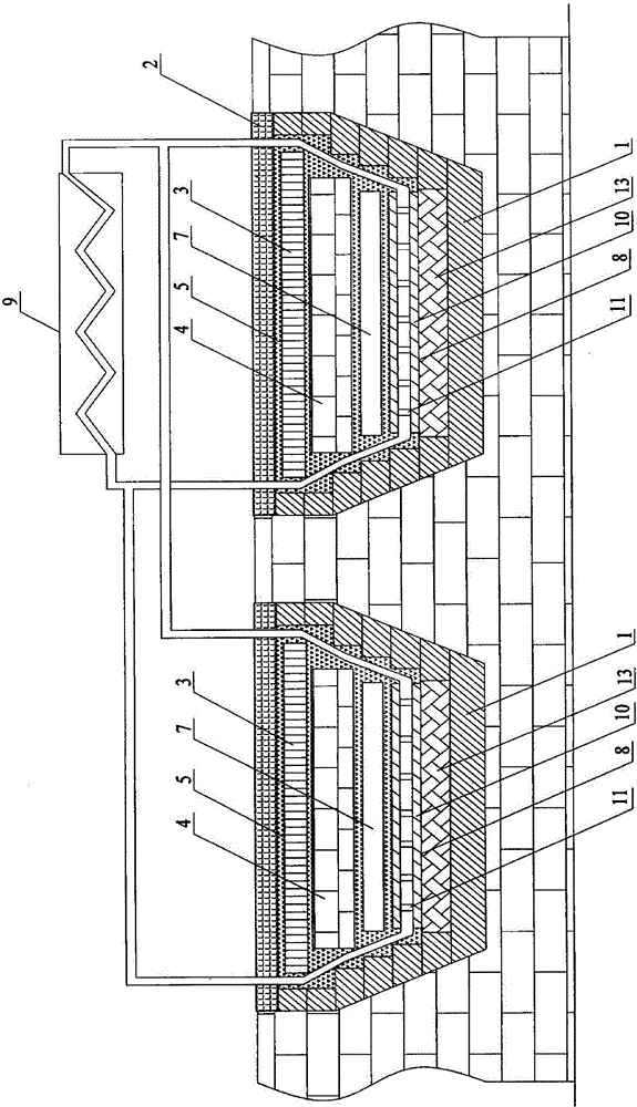 Thermal protection type coke oven waste heat electricity generation system based on boost power circuit