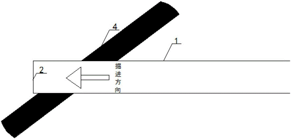 Rock cross-cut coal uncovering method with horizontal jet grouting piles for reinforcement