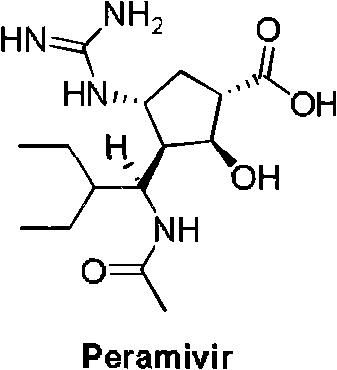 New method for preparing peramivir key intermediate