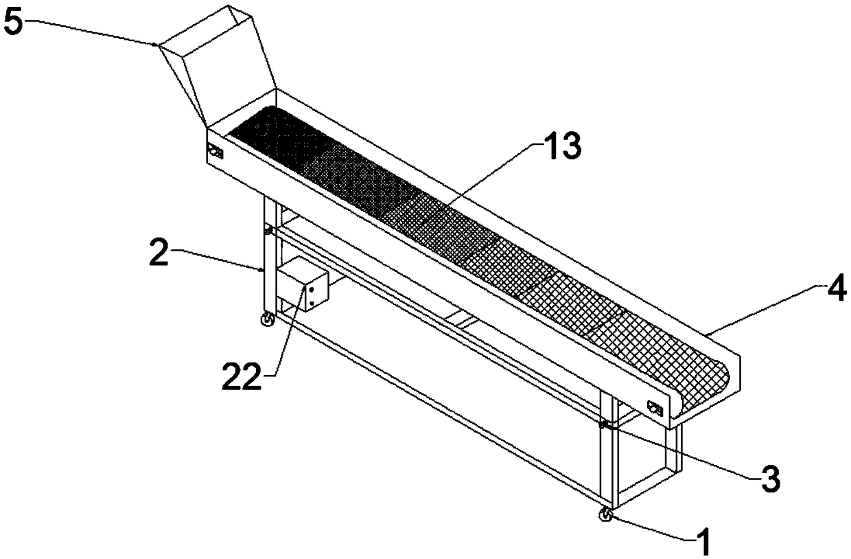 Sorting conveying device with intelligent weighing function