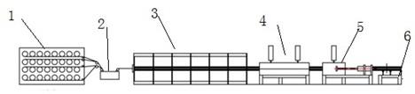 Automated forming method for high-speed rail composite material body