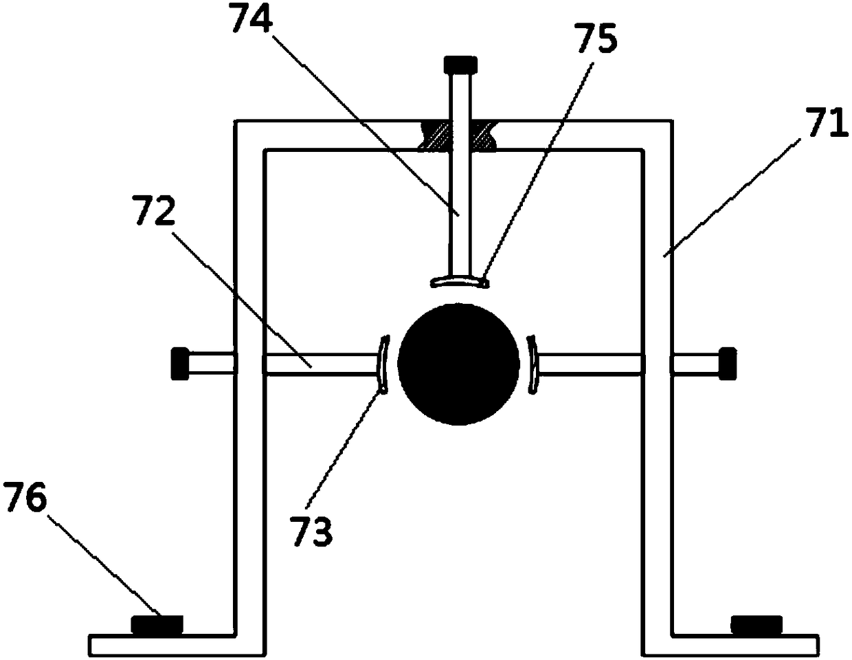 Test device for simulating rotor rubbing fault