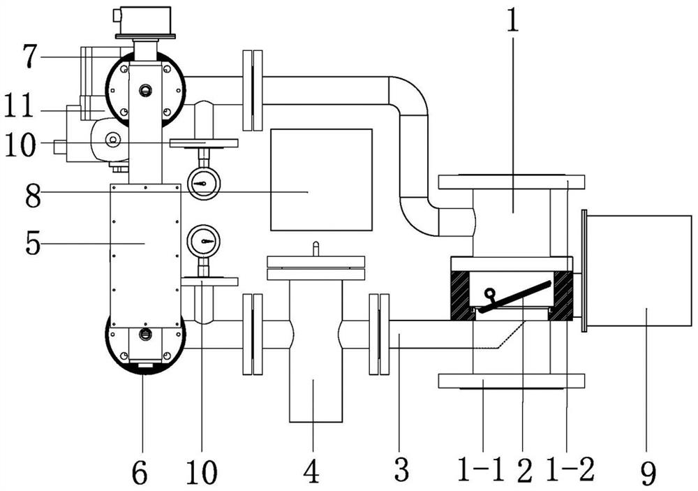 Online sampling type water content meter structure based on pressure difference