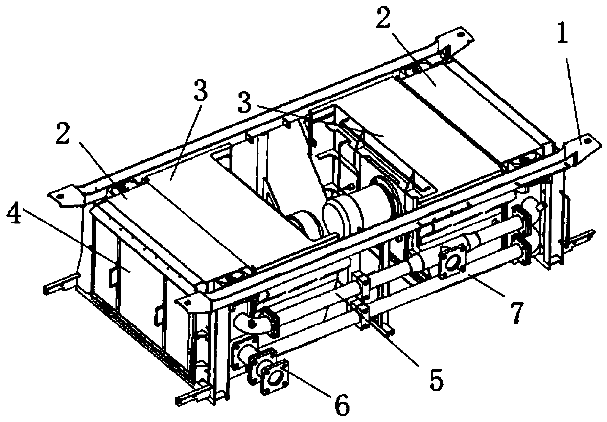 Motor train unit oil pipeline cooling unit