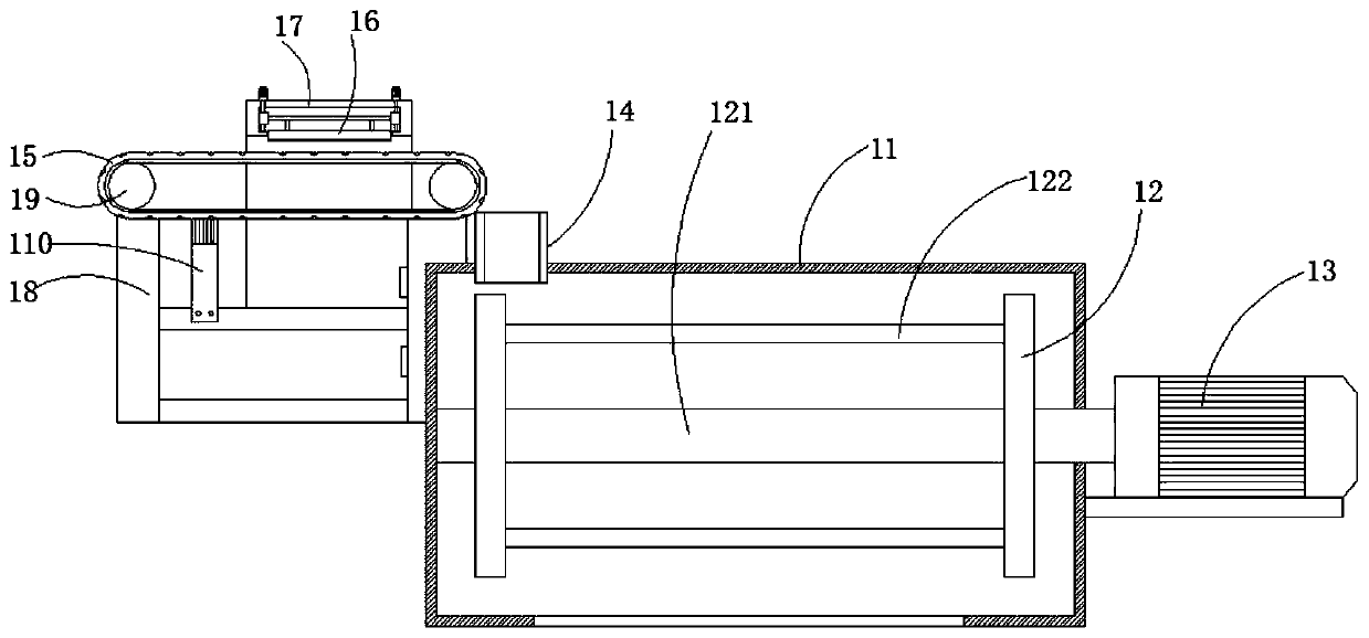 Camellia oleifera shell breaking and separating equipment