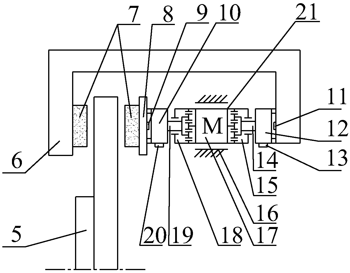 Automobile Decoupling Distributed Braking System Dual-motor Brake Actuator