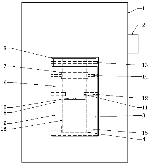 Auxiliary equipment with function of conveniently replacing baby diapers