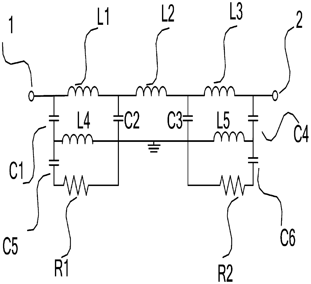 Double-end constant-resistance filtering assembly