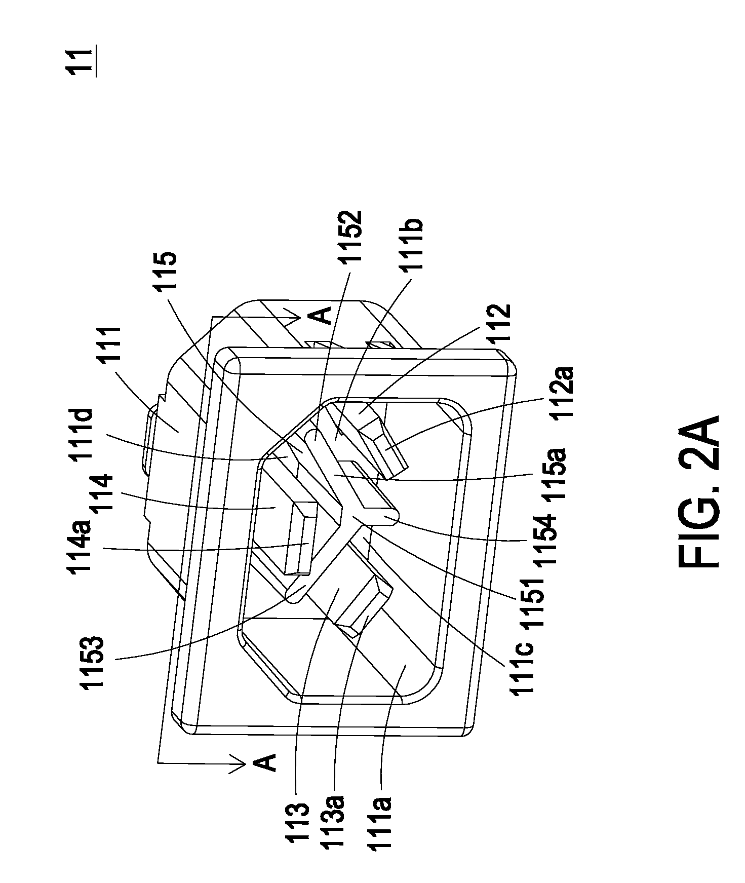 Power connector having a signal detecting terminal on a separation member