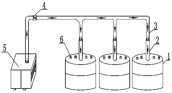 Method for humidifying soil mass through water steam