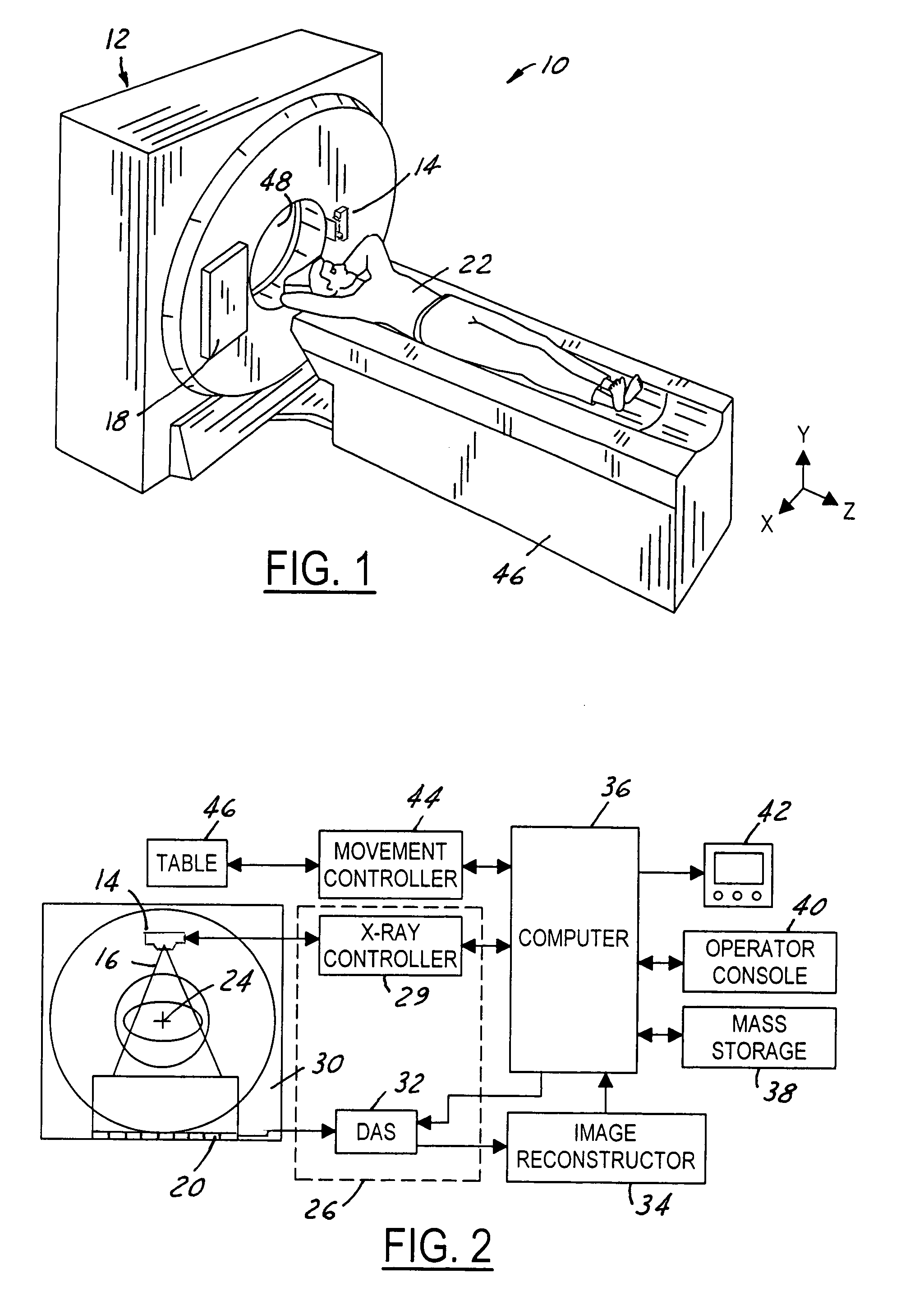 Notched transmission target for a multiple focal spot X-ray source