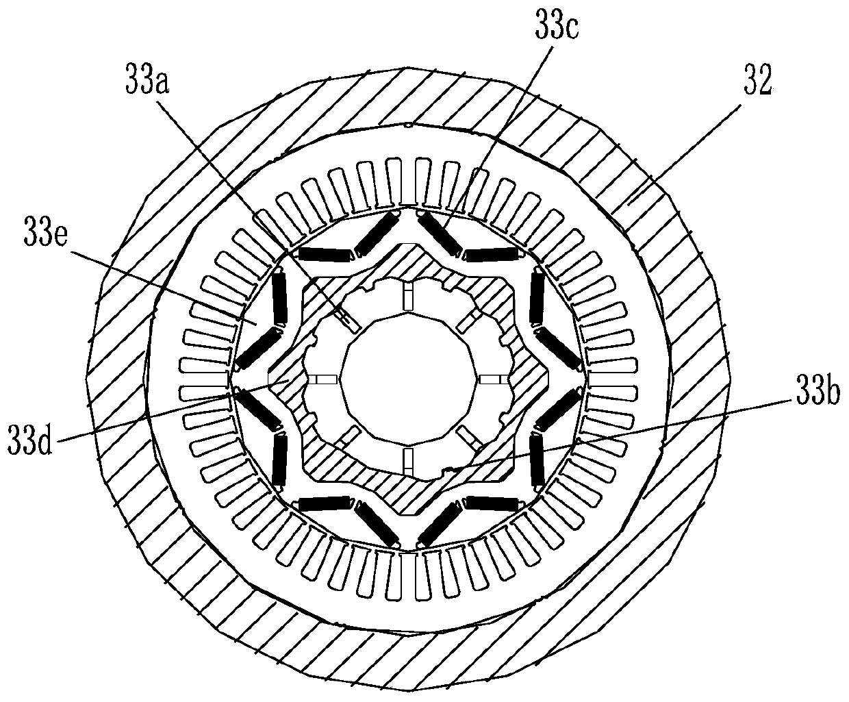 Double-overrunning clutch mechanical type shaft sleeve output self-adaptive automatic speed changing electric driving system