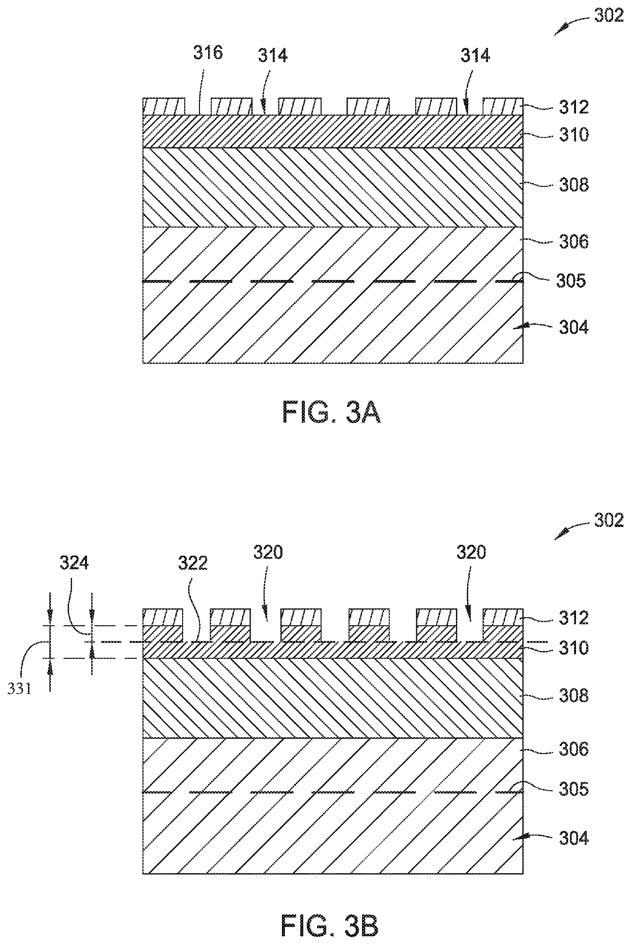 Methods for etching a hardmask layer