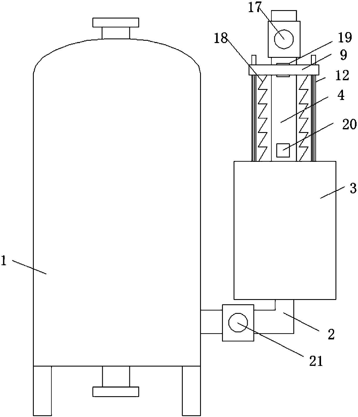 Stirring equipment for bentonite production