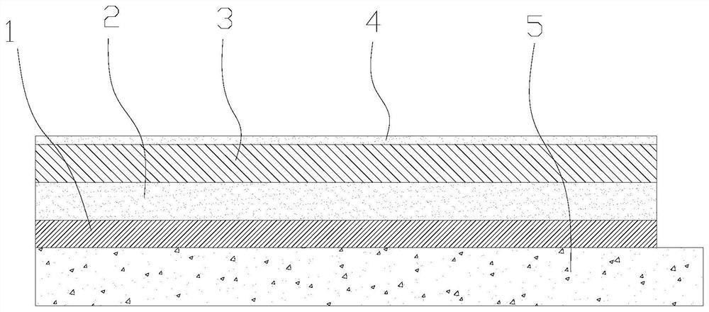 Semi-outdoor colored terrace construction method