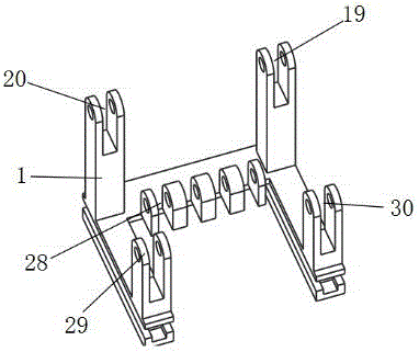 Four-range-of-motion sliding type wood forklift with multi-unit linear driving function