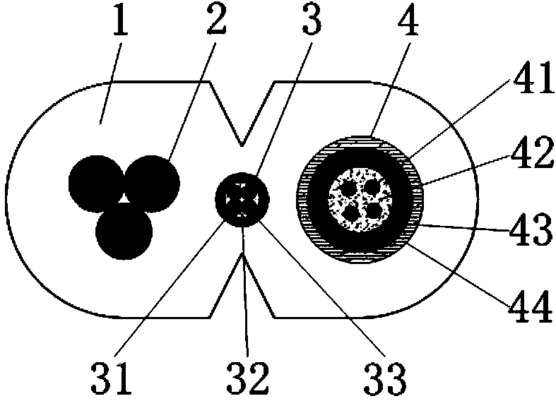 High-sensitivity wide-range stress-strain sensing optical cable and its monitoring method