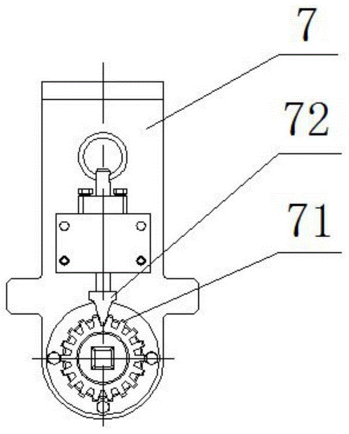 Labor-saving linkage positioning and locking structure