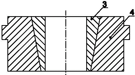 Compression forming mold for sintered metal product, application thereof and forming mold release method